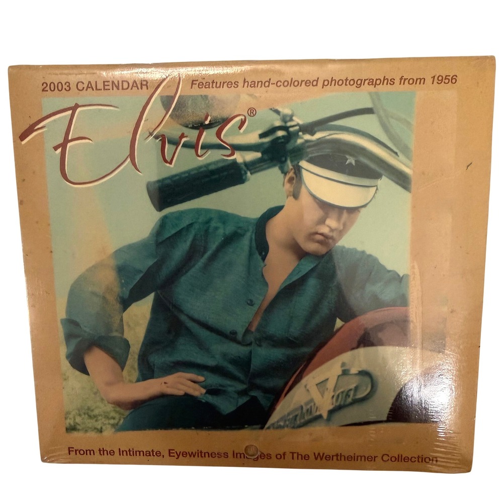 Elvis Presley 2003 Mini Calendar 1956 Hand-Colored Photos Wertheimer Sealed